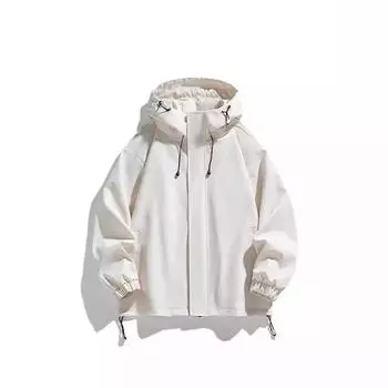 Однотонная куртка Charge весна-осень с капюшоном, мужская и женская, ветрозащитная, повседневная, походная, модная S