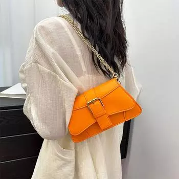 Однотонная квадратная сумка-цепочка для женщин, простая и повседневная сумка через плечо для женщин, дорожный кошелек для монет, модная сумка для шопинга