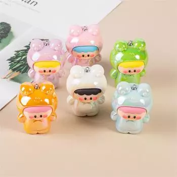 Однотонная лягушка кукла цветная покрытая УФ сидящая украшение акриловый кулон Diy брелок аксессуары синий