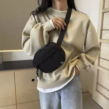 Однотонная маленькая квадратная сумка для мобильного телефона женская нагрудная сумка через плечо синий