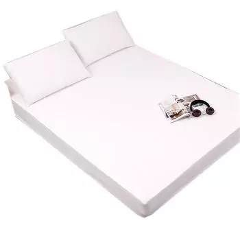 Однотонная матовая простыня, покрывало, чехол для чистки постельного мешка, защитный чехол Simmons, не скатывающийся 80X200cmX25 белый