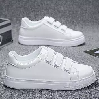 Однотонная модная повседневная обувь для мужчин 2025 года, новые тенденции, дизайнерская обувь для скейтбординга, белые удобные балетки Zapatos Para Hombres 39 белый