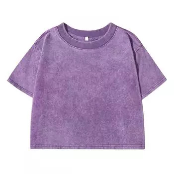 Однотонная облегающая футболка женская хлопковая мягкая женская уличная одежда удобная с коротким рукавом классные ретро укороченные топы женские M