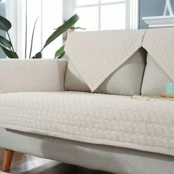 Однотонная полосатая хлопковая подушка для дивана, универсальная нескользящая подушка для окон, четыре сезона, полотенце для дивана 30*50