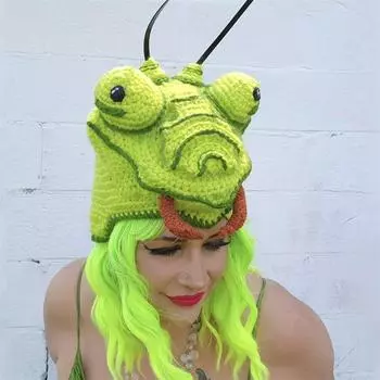 Однотонная полосатая шапка с кошачьими ушками, модная и персонализированная шапка-пуловер с кисточками для взрослых adult 57-59cm