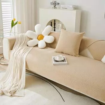 Однотонная простая нескользящая диванная подушка Four Seasons, универсальная подушка для дивана, полотенце для спинки, полотенце для подлокотника 90*90cm