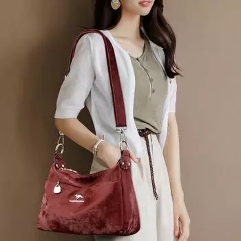 Однотонная простая женская сумка через плечо из мягкой высококачественной кожи, женская сумка большой вместимости, повседневные сумки через плечо для женщин