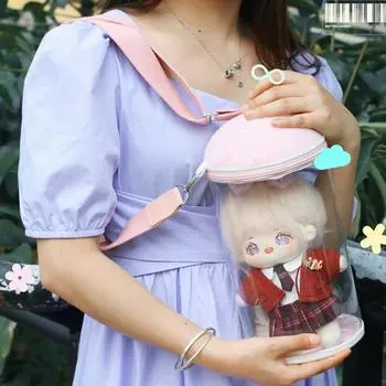 Однотонная прозрачная сумка Ita, японская кукла, сумка через плечо, кукольная витрина, сумка через плечо, 20 см, кукла синий