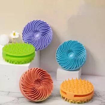 Однотонная щетка для очищения лица, перчаточного типа, щетка-скраббер для лица, удаление черных точек зелёный