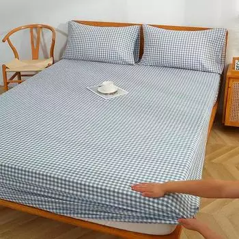 Однотонная серия Полиэстер Простыня на резинке 1 шт. Размер Queen Комплект простыней 180x200 Простыня с резинкой 150*200 90x200cm