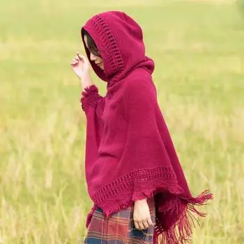 Однотонная шаль женская пуловер с капюшоном накидка дорожная накидка темперамент пух One Size
