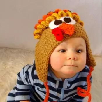 Однотонная шапка с оборками, модная и универсальная шапка для взрослых Children 40-45cm