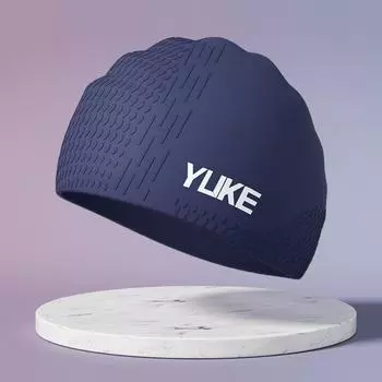 Однотонная шапочка для плавания Легкая шапочка для плавания с принтом Силиконовая шапочка для плавания Аксессуары для плавания Style 7