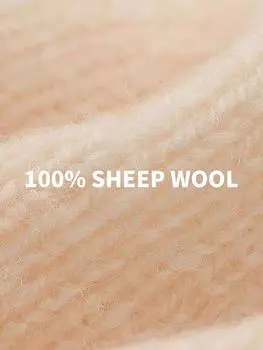 Однотонная шерстяная шапка женская осенне-зимняя шерстяная шапка толстая теплая вязаная подростковая шерстяная шапка мужская шапка