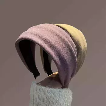 Однотонная широкая повязка для волос для женщин и девочек, универсальная повязка на голову, многоцветная, большая, для мытья лица, макияжа, аксессуаров для волос, подарков хаки