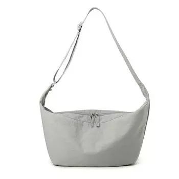 Однотонная сумка-хобо женская на плечо, большая вместимость, сумка через плечо серый