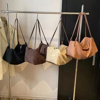 Однотонная сумка на молнии через плечо, качественная простая модная сумка, мягкая, популярная, многофункциональная сумка чёрный