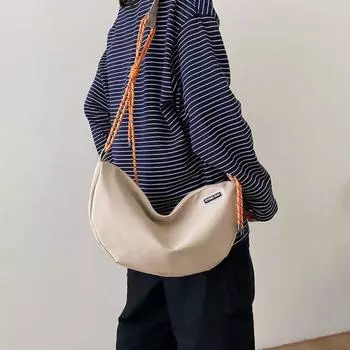 Однотонная сумка-пельмень через плечо, водонепроницаемая спортивная сумка для писем, нейлоновая сумка через плечо для улицы хаки