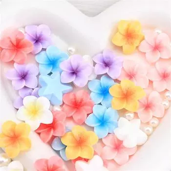 Однотонная светящаяся плюмерия, ручная работа, заколка для волос, украшение для головы, кремовый клей, чехол для мобильного телефона One Size синий