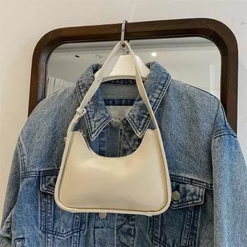 Однотонная текстура простая модная сумка через плечо 2024 года, новая повседневная сумка в иностранном стиле, корейская версия, маленькая квадратная сумка прилив белый
