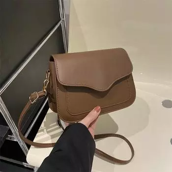 Однотонная текстура простая сумка-мессенджер через плечо женская весенняя универсальная маленькая квадратная сумка в иностранном стиле белый