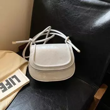 Однотонная текстурная наплечная сумка-мессенджер женская весенне-летняя зарубежная сумка для отдыха сумка-седло женская серебряный