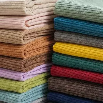Однотонная ткань в рубчик 100x150 см из вельвета для пошива рубашек, толстовок, курток, брюк, бархатных тканей 100x150cm