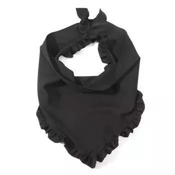 Однотонная треугольная бандана-повязка на голову, милый тюрбан, из принтованной ткани, с драпировкой, шарф для волос, аксессуары для волос, богемный треугольный шарф для девочки