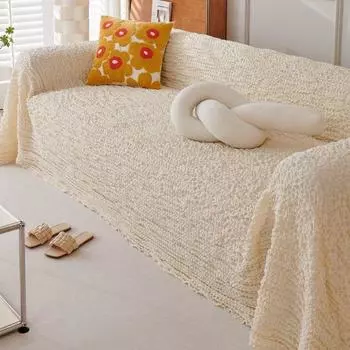 Однотонная высококачественная ткань для чехла для дивана с пузырчатой пленкой, простой и современный всесезонный универсальный чехол, полное покрытие, пыленепроницаемая ткань для полотенец для дивана 160*130