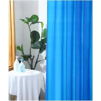 Однотонная занавеска для душа PEVA утолщенная водонепроницаемая ванная комната не перфорированная занавеска для перегородки ванная комната уединенная занавеска для душа 180x180cm синий