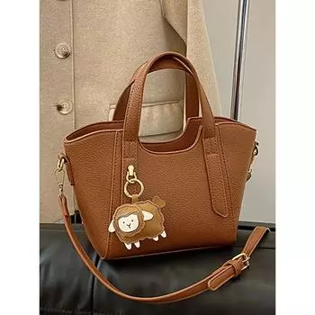 Однотонная женская мягкая кожаная сумка-ведро большой вместимости, универсальная сумка на молнии для поездок на работу, сумки для дам и шопинга