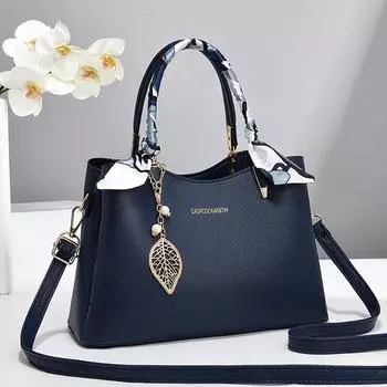 Однотонная женская сумка через плечо, элегантная сумка через плечо, универсальная фактурная элегантная дорожная сумка из шелка