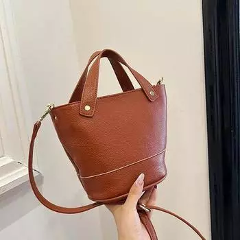 Однотонная женская сумка из искусственной кожи, мягкая и универсальная, модная, элегантная, простая, через плечо, элегантная сумка через плечо, высокое качество, новая