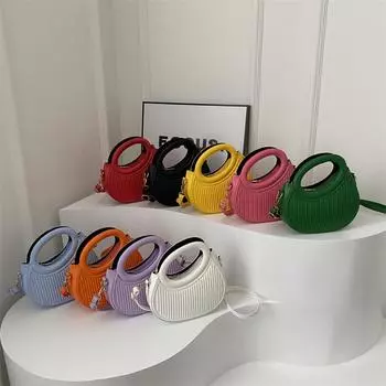 Однотонная женская сумка-мессенджер, модная женская сумка ранней весны, иностранная, повседневная, портативная, маленькая сумка Tide оранжевый