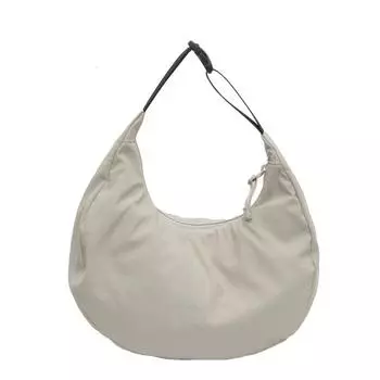 Однотонная женская сумка-полумесяц, простая и универсальная, вместительная, классического стиля, повседневные сумки через плечо и через плечо