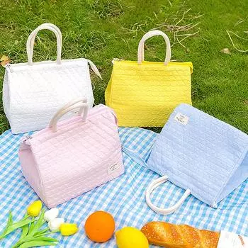 Однотонная женская водонепроницаемая сумка-тоут, изоляционная сумка для еды, для офиса, сумка для ланча, модная, простая, большая емкость