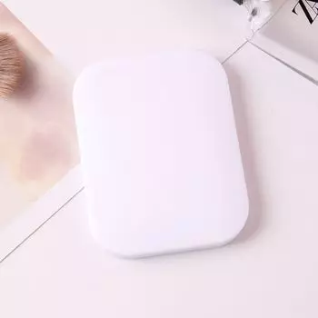 Однотонное карманное зеркало для макияжа с расческой, косметическое зеркало, ручное складное зеркало, инструменты для макияжа зелёный