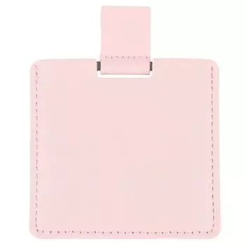 Однотонное маленькое зеркальце Складное карманное зеркальце Высококачественное косметическое зеркало розовый