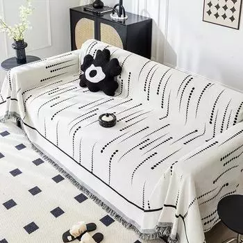 Однотонное нескользящее полотенце для дивана с защитой от царапин от кошек, цельное, все включено, полное покрытие, всесезонная универсальная подушка для дивана, чехол для дивана 90*90cm