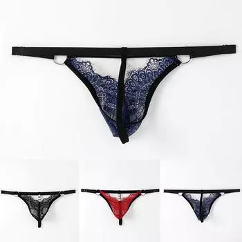 Однотонное нижнее белье Трусики-стринги Трусы 1шт Трусы