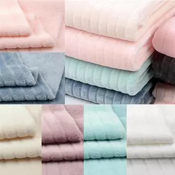 Однотонное полосатое полотно, одеяло, домашняя одежда, утолщенный двухсторонний коралловый флис, фланель, плюш 100*180cm