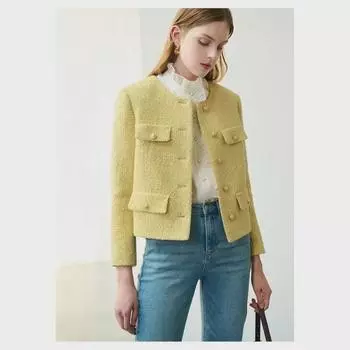 «Однотонное шерстяное полупальто для невысоких мужчин — ретро-стиль осень 2025»