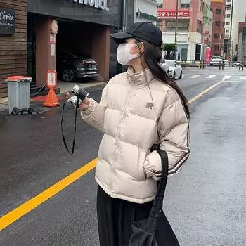 Однотонное женское зимнее пальто, уличная куртка, сохраняющая тепло, модная куртка для девочек, большие размеры, мягкая куртка S серый