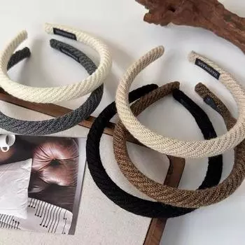 Однотонные элегантные ободки для волос, ободки для девочек, женские аксессуары для волос, винтажные ободки для волос, головные уборы для мытья лица, подарки