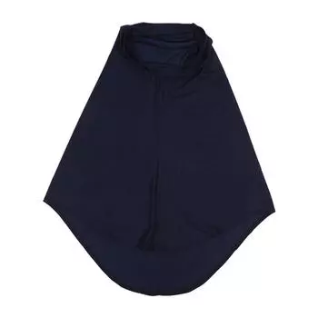Однотонные детские хиджабы Мусульманский головной платок Детский хиджаб Исламский шарф Шали Мягкий эластичный тюрбан для девочек-подростков None темно-синий