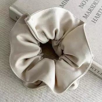 Однотонные двухслойные большие резинки для волос, повязки на голову, женские темпераментные резинки для волос, резинка, женская модная праздничная прическа