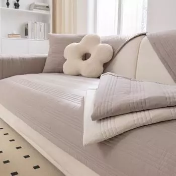 Однотонные хлопковые чехлы на диваны, Нескользящая подушка для дивана для гостиной, шезлонг, коврик для дивана, скандинавское универсальное полотенце для дивана 1pc30x50 pillowcase