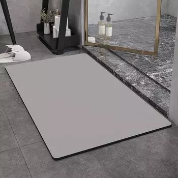 Однотонные коврики из диатомовой грязи, которые можно мыть, противоскользящие коврики для ванной, впитывающие коврики для двери ванной комнаты 50 * 80cm