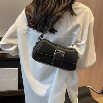 Однотонные кожаные сумки через плечо для женщин, роскошные брендовые сумки через плечо, модные трендовые женские дизайнерские сумки и кошельки