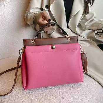 Однотонные кожаные женские сумки квадратные сумки для женщин модные сумки через плечо повседневные сумки-мессенджеры женская мода новинка